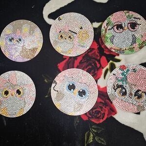 Diamond Art Owl Coaster Set